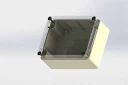 Enclosure with clear lid 90mm x 115mm