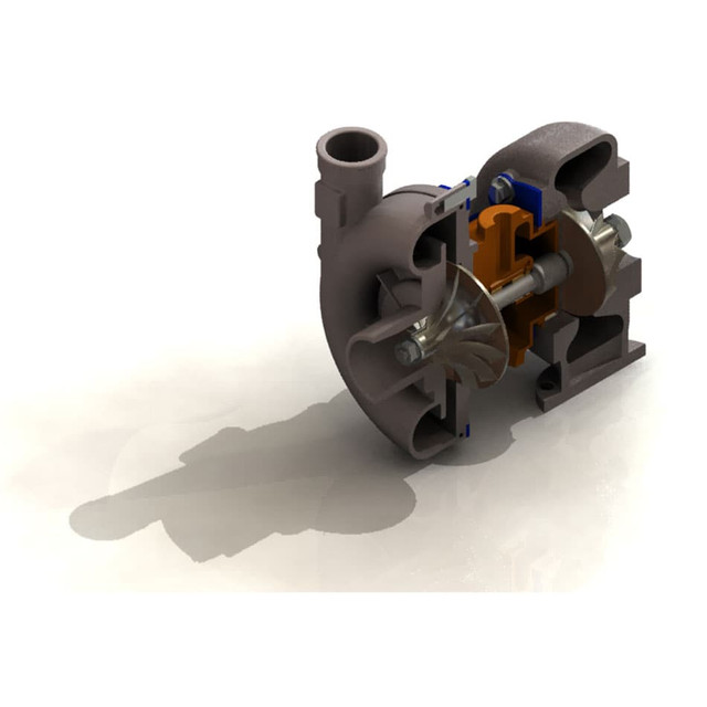 TURBOCHARGER 3D CAD Model Library GrabCAD