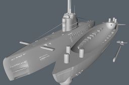 Submarine Rubber Band driven