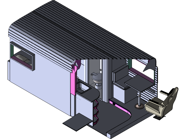 3D Camper Dwg , Caravan DWG – TIXE
