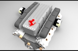 Keyshot: Ferrari v12 5.7 lt engine