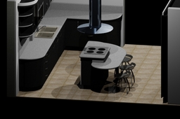 Kitchen Black and Grey