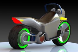 Electric motorcycle concept (vintage style)