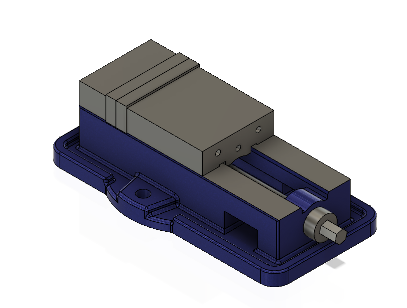 3" milling machine vise 3D CAD Model Library GrabCAD