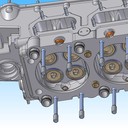 Rolls Royce Merlin63 Engine head