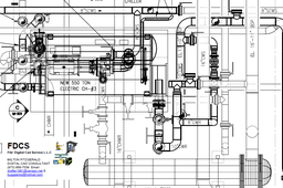 3D Piping Layout converted to 2D Plan and Sections