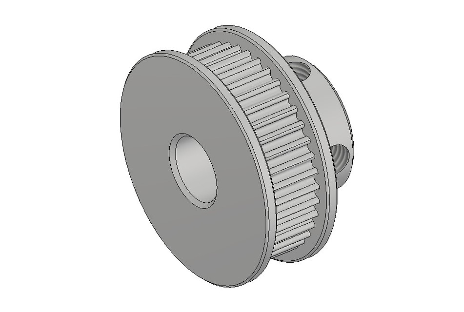 GT2 Timing Pulley T40 3D CAD Model Library GrabCAD