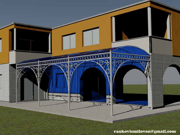 house and tent