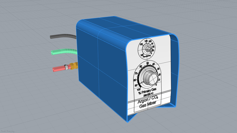 Miller Gas Mixer 3D CAD Model Library GrabCAD