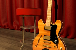 epiphone dot flametop deluxe semi hollow body guitar