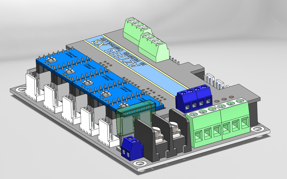 Azteeg X3 3D CAD Model Library GrabCAD