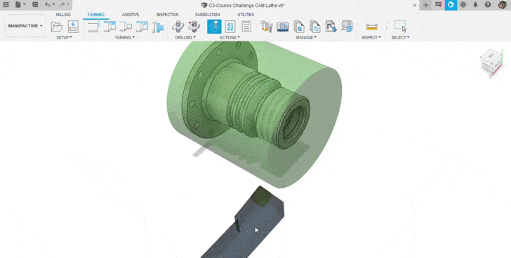 CNC turned Challenge