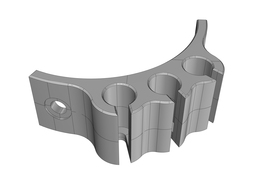 triply fixture for Bowden cable