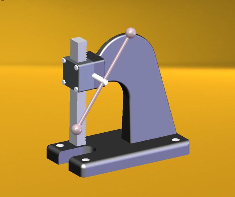 Lever Press 3D CAD Model Library GrabCAD