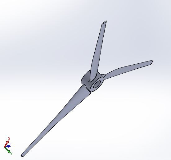Wind Turbine with narrow tip 3D CAD Model Library GrabCAD