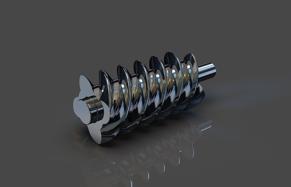 Screw Compressor Rendering Free CAD Designs, Files & 3D Models | The GrabCAD Community Library