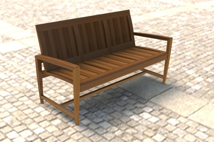 Teak Bench 