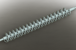 eixo espiralado misturador_ spiral axis mixer