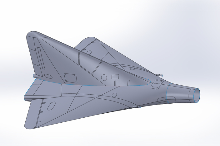Lippisch P13a STEP / IGES, Other 3D CAD model GrabCAD