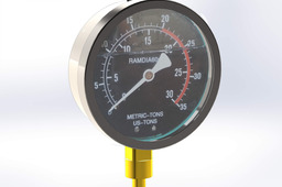 Hydraulic pressure gauge 4"
