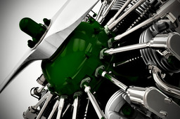 Radial Engine in Keyshot