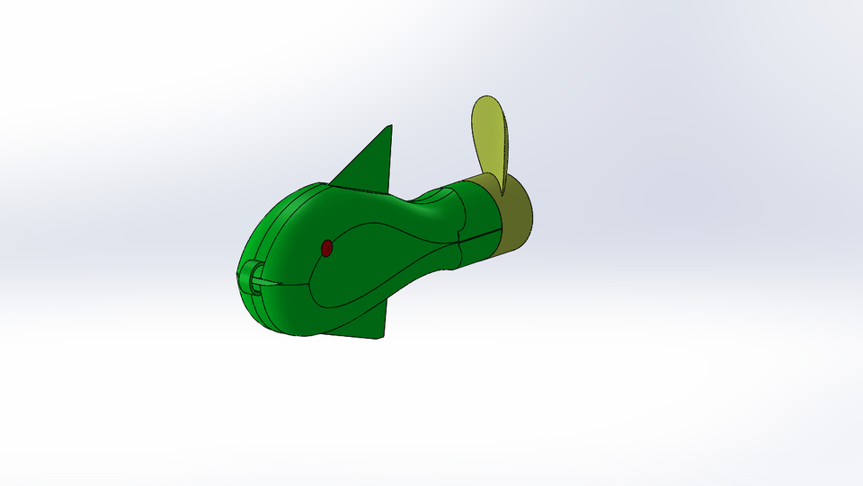 TURNING TAIL FISHING LURE 3D CAD Model Library GrabCAD