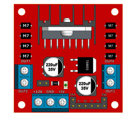 l298n motor driver cad