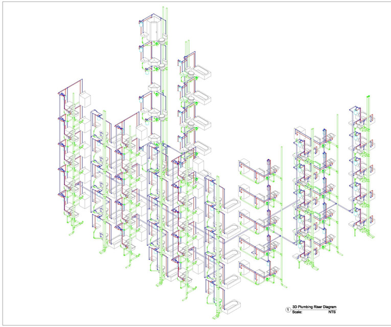 Revit Plumbing Project 3D CAD Model Library GrabCAD