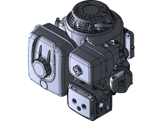 HONDA GX270 Engine  3D CAD Model Library  GrabCAD