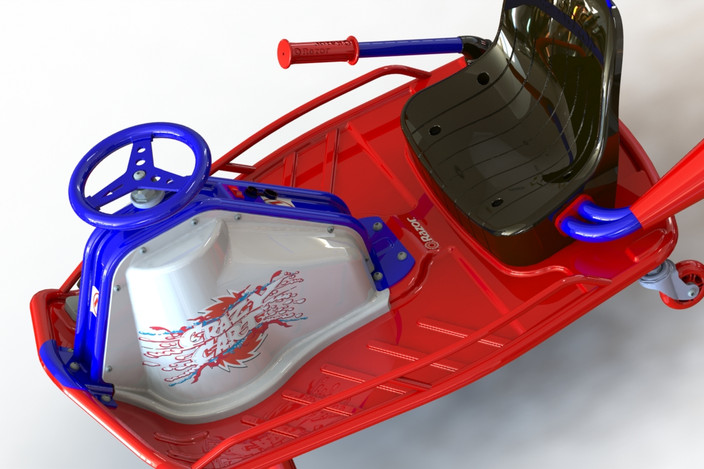 Razor Crazy Cart Mario Cart Edition - STEP / IGES - 3D CAD model - GrabCAD