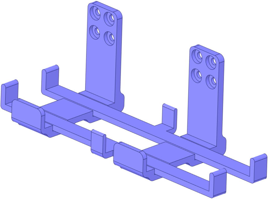 Tamiya 114 truck battery holder 3D CAD Model Library GrabCAD