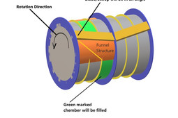 NASA RASSOR drum design by Aritra Kumar