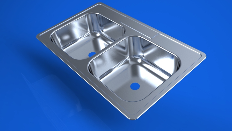 Common Stainless Double Sink
