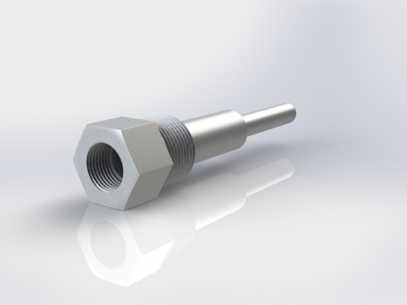 Stepped Threaded Thermowells 3D CAD Model Library GrabCAD