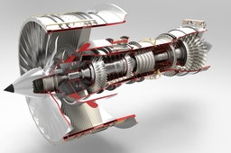 Jet Engine - keyshot rendering competition #2