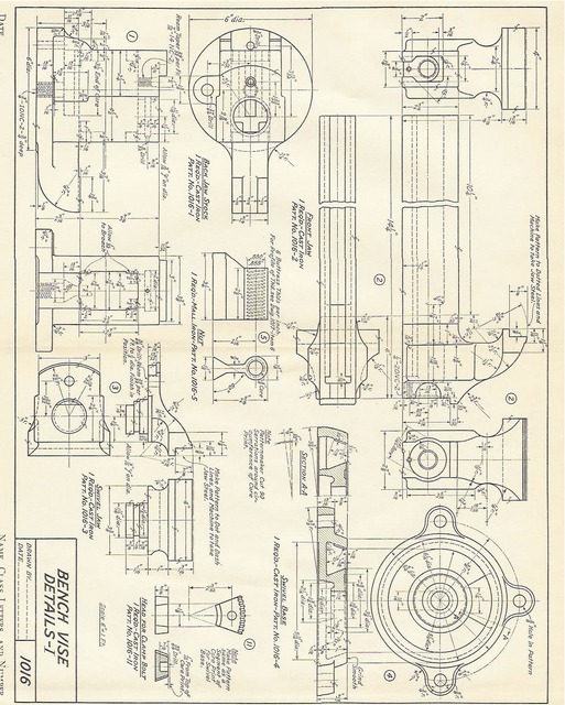 BENCH VICE DRAWING/ SECTIONAL VIEW OF BENCH VICE / बेंच वाईस का चित्र -  YouTube