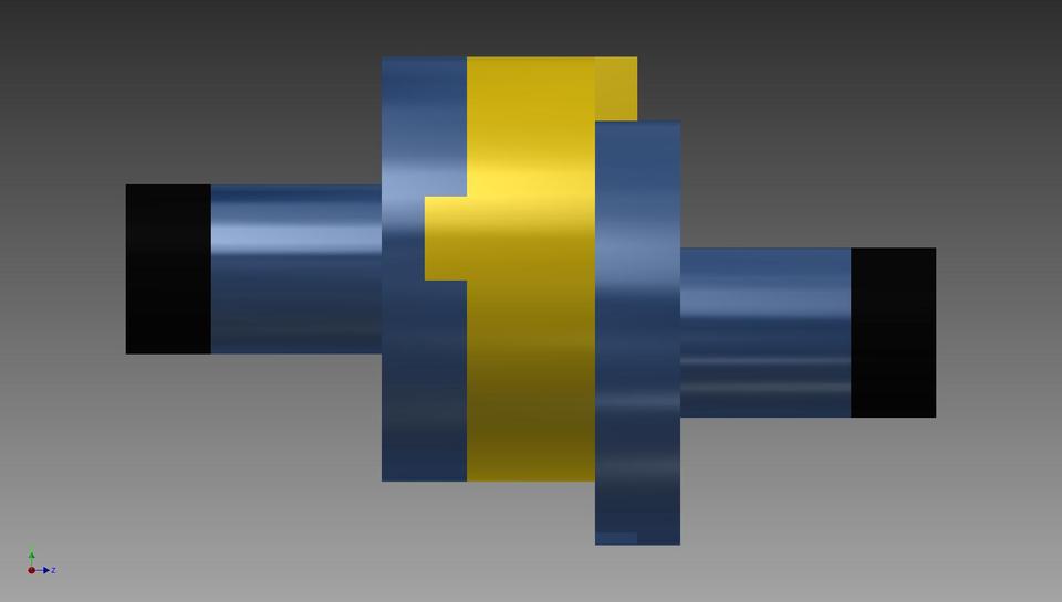 Oldham coupling 3D CAD Model Library GrabCAD