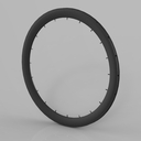 50mm carbon tubular road bike wheel (front)