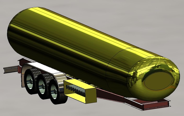 Truck tank trailer