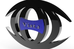 An Imaginative car manufacturing company Vista’s logo