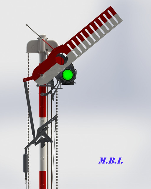 Railway Semaphore Signal 3D CAD Model Library GrabCAD
