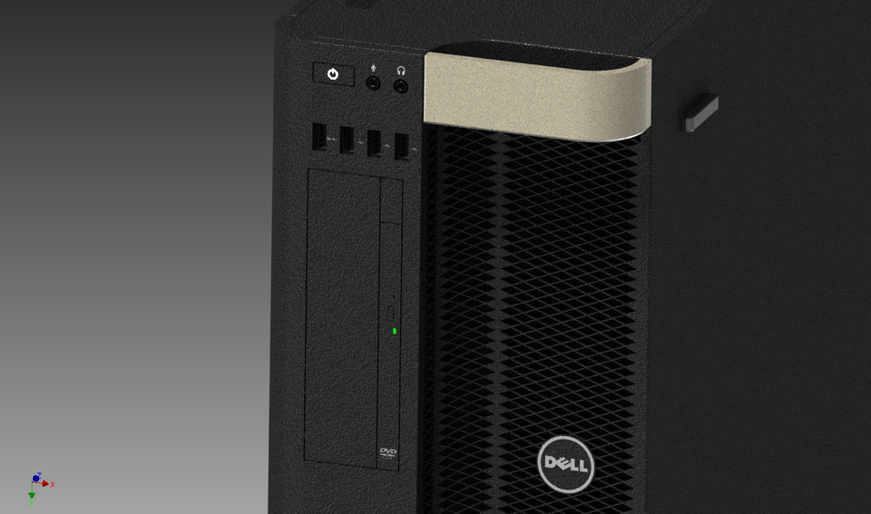 computer tower 3D CAD Model Library GrabCAD