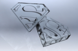 Superman logo ice tray