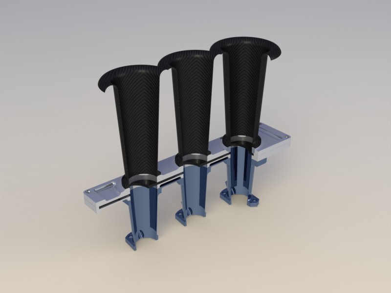 Porsche slide valve throttle bodies 3D CAD Model Library GrabCAD