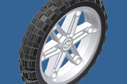 Lego Wheel 2903, white.