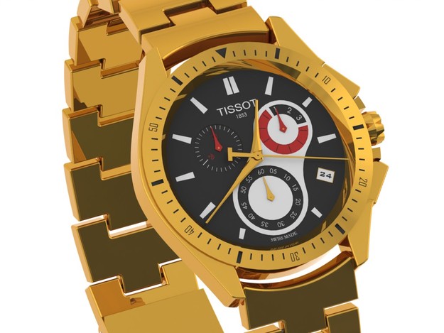 Golden TISSOT Watch