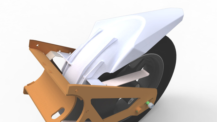 EXOBIKE REAR FENDER #1