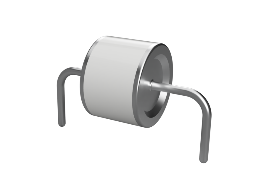 Fully parametric axial Gas Discharge Tube (GDT) 3D CAD Model Library
