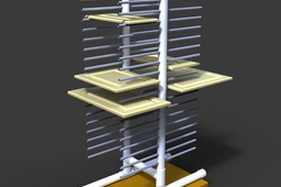 Painting rack for cabinet doors, etc.