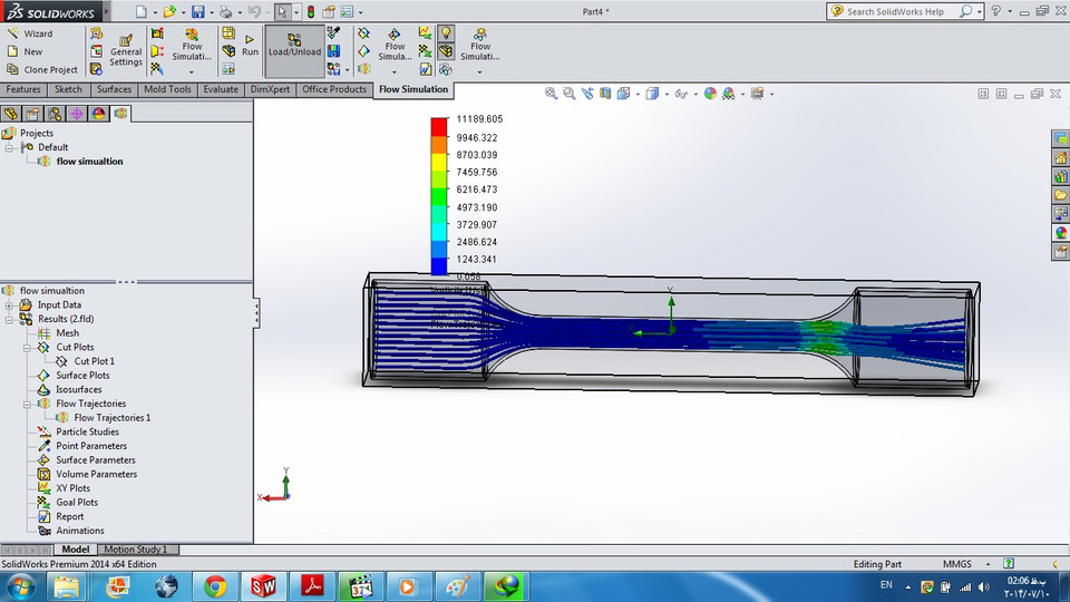 solidworks flow simulation particle study